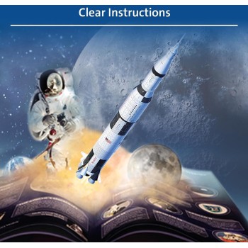 Ravensburger 3D Puzzle 432 Τεμ. Πύραυλος Apollo Saturn V 11545 4005556115457