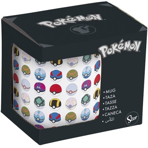 Stor  Pokemon - All Pokeballs Ever Ceramic Mug in Gift Box (325ml) 07513 8412497075133