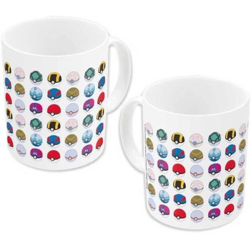 Stor  Pokemon - All Pokeballs Ever Ceramic Mug in Gift Box (325ml) 07513 8412497075133