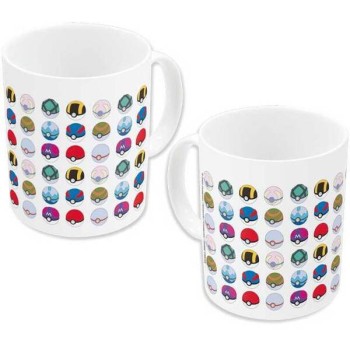 Stor  Pokemon - All Pokeballs Ever Ceramic Mug in Gift Box (325ml) 07513 8412497075133