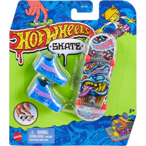 Mattel Hot Wheels Skate K Παπούτσια Skates Fingerboard Και Shoe 26 Dumpster Dweller HGT46 / HNG44 194735139767