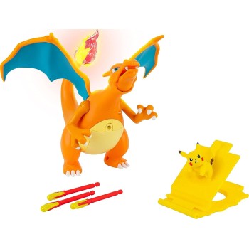 Jazwares Pokemon Deluxe Feature Includes 6 Interactive Charizard Plus 2-Inch JW002731 191726426448