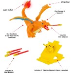 Jazwares Pokemon Deluxe Feature Includes 6 Interactive Charizard Plus 2-Inch JW002731 191726426448