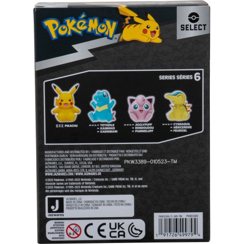 Jazwares Pokemon - Vinyl Figure 10Cm Pikachu W6 PKW3389 191726499794