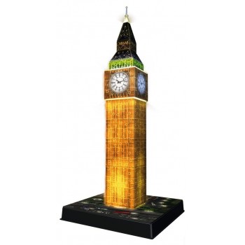 Ravensburger Παζλ 3D 216Τμχ Big Ben Νυχτερινή Έκδοση 12588 4005556125883