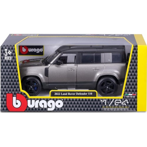 Bburago 1/24 Land Rover Defender 2022 Συλλεκτικό Αυτοκίνητο 18/21101 SILVER 4893993014347