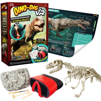 Abacus Brands Dino Dig VR Επιστημονικό Σετ Εικονικής Πραγματικότητας Πλήρης Ελληνική Έκδοση 118974 850009794925
