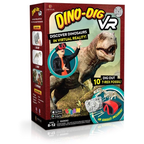 Abacus Brands Dino Dig VR Επιστημονικό Σετ Εικονικής Πραγματικότητας Πλήρης Ελληνική Έκδοση 118974 850009794925
