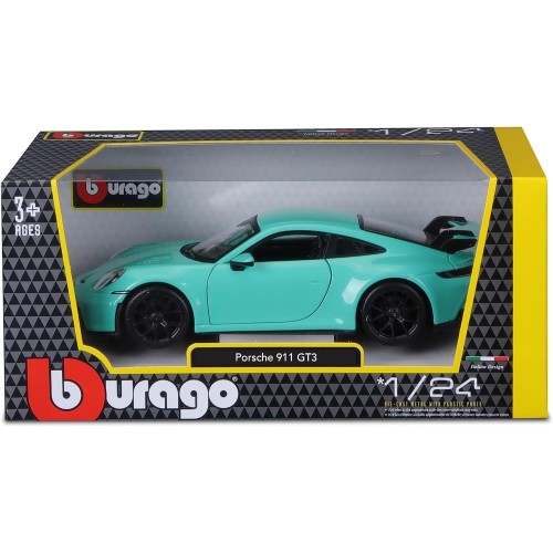 Bburago 1/24 Porsche 911 GT3 Mint Green 18/21104 GREEN 4893993211043