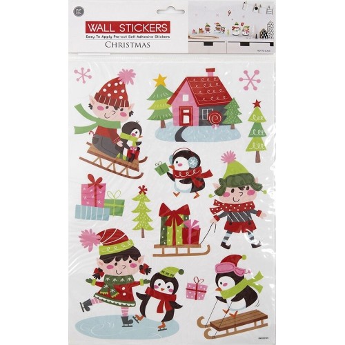 Christakopoulos Christmas Wall Sticker 2 Pcs. 24.5 x 35cm. 5712 5212007581849