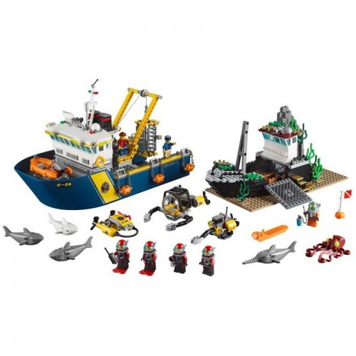 LEGO CITY Deep Sea Exploration Vess Ερευνητικό Σκάφος Της Βαθιάς Θάλασσας 60095 5702015350655