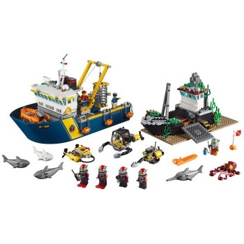 LEGO CITY Deep Sea Exploration Vess Ερευνητικό Σκάφος Της Βαθιάς Θάλασσας 60095 5702015350655