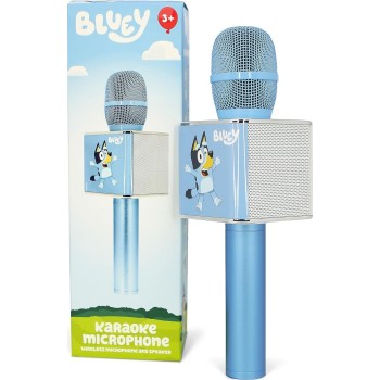 otl technologies Bl1077 Bluey Wireless Karaoke Microphone With Built-In Speaker  5055371627061
