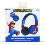 otl technologies Cuffie Kids Super Mario Ενσύρματα On Ear Παιδικά Ακουστικά Red/Blue - Μπλε  5055371625753