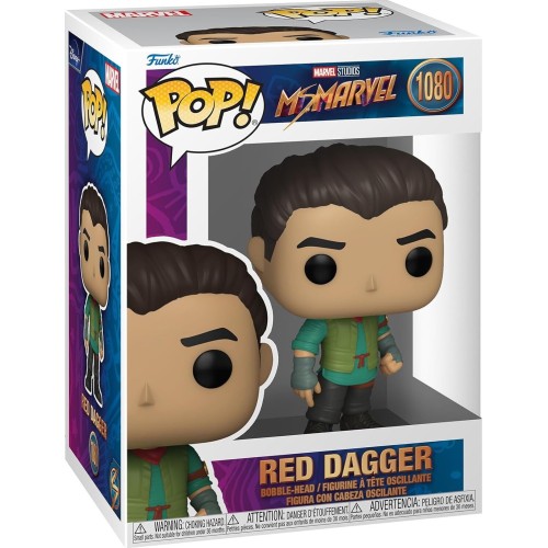 Funko pop! marvel: ms. marvel - red dagger - collectable vinyl figure - gift idea 59498 889698594981