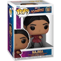 Funko pop marvel: ms. marvel - najma 1081 bobble-head φιγούρα βινυλίου 59499 889698594998