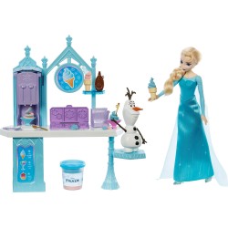 Mattel Elsa And Olaf Frozen Ice Cream Shop Set HMJ48 194735128433