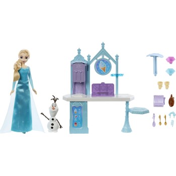 Mattel Elsa And Olaf Frozen Ice Cream Shop Set HMJ48 194735128433