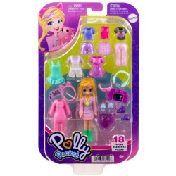 Mattel Polly Pocket Κούκλα Με Αξεσουάρ Μόδας Medium Pack 1 HKV88 / HRD60 194735174003