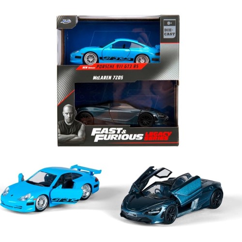 Jada Toys Fast & Furious Twin Pack 1:32 Wave 1/2 Porsche 911 GT3 RS / Mclaren 720S 1/32 253202012 4006333084225