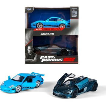 Jada Toys Fast & Furious Twin Pack 1:32 Wave 1/2 Porsche 911 GT3 RS / Mclaren 720S 1/32 253202012 4006333084225