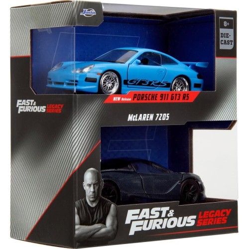 Jada Toys Fast & Furious Twin Pack 1:32 Wave 1/2 Porsche 911 GT3 RS / Mclaren 720S 1/32 253202012 4006333084225