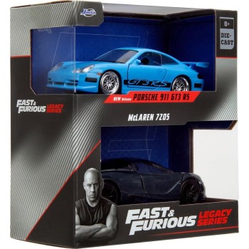Jada Toys Fast & Furious Twin Pack 1:32 Wave 1/2 Porsche 911 GT3 RS / Mclaren 720S 1/32 253202012 4006333084225