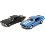 Jada Toys Fast & Furious Twin Pack 1:32 Wave 2/1 1969 Chevrolet Camaro And 1968 Dodge Charge 253202013 4006333084232