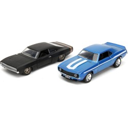 Jada Toys Fast & Furious Twin Pack 1:32 Wave 2/1 1969 Chevrolet Camaro And 1968 Dodge Charge 253202013 4006333084232