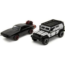 Jada Toys Fast & Furious Twin Pack 1:32 Wave 2/2 Tejs Jeep Wrangler And Doms Dodge 253202014 4006333084249