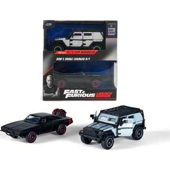 Jada Toys Fast & Furious Twin Pack 1:32 Wave 2/2 Tejs Jeep Wrangler And Doms Dodge 253202014 4006333084249