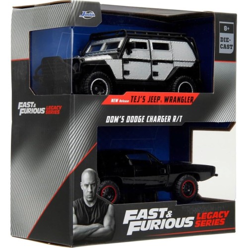 Jada Toys Fast & Furious Twin Pack 1:32 Wave 2/2 Tejs Jeep Wrangler And Doms Dodge 253202014 4006333084249