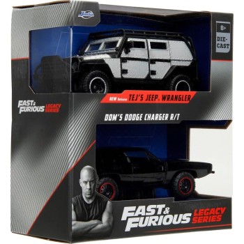Jada Toys Fast & Furious Twin Pack 1:32 Wave 2/2 Tejs Jeep Wrangler And Doms Dodge 253202014 4006333084249