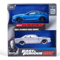 Jada Toys Fast & Furious Twin Pack 1:32 Wave 4/1 2016 Ford Mustang GT350 + 1970 Plymouth Road Runner 253202018 4006333085314