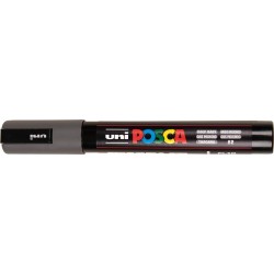 Uni-ball Mitsubishi Pencil Deep Grey Marker With Conical Tip PC-5M-DG 4902778262535