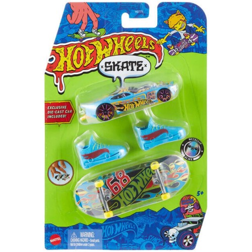 Mattel Hot Wheels Skate, Παπούτσια K Αυτοκινητάκι Skates Grip Tape Tony Hawk Nitro Doorslammer HGT71 / HNG58 194735140114