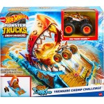 Mattel Hot Wheels Monster Trucks Tiger Shark Hw Monster Trucks Race Challenge Playset HNB87 / HTP17 194735195435