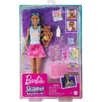 Mattel Barbie Skipper Babysitter Κούκλα Με Παιδί K Καρότσι FHY97 / HJY34 194735098309