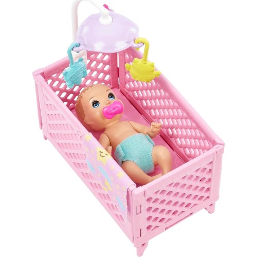 Mattel Barbie Doll and Accessories, Crib Playset With Skipper Doll, Baby Doll With FHY97 / HJY33 194735098262
