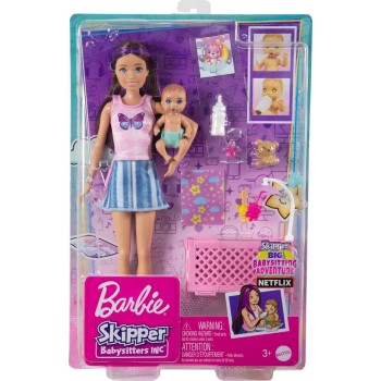 Mattel Barbie Skipper Babysitter Κούκλα Με Παιδί K Καρότσι FHY97 / HJY33 194735098262