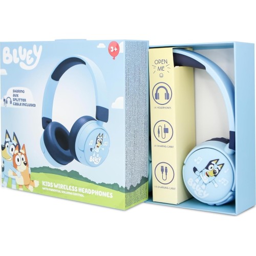 otl technologies Bl1076 Bluey Wireless Kids Headphones - Blue  5055371627023