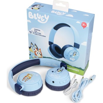 otl technologies Bl1076 Bluey Wireless Kids Headphones - Blue  5055371627023