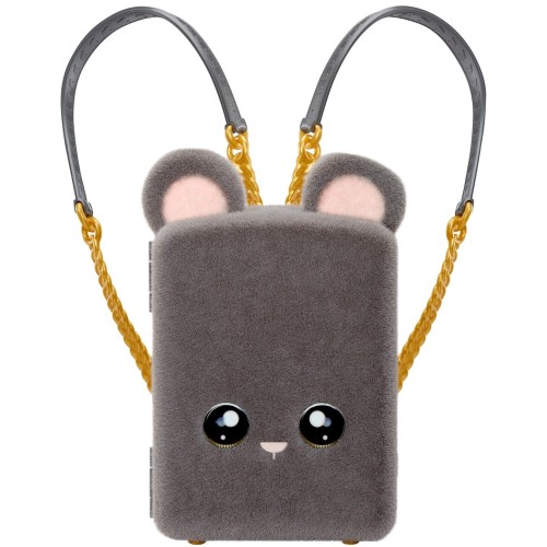 MGA Entertainment Na! Na! Na! Surprise Mini Backpack Playset- Grey Mouse 592334EUC 035051592334
