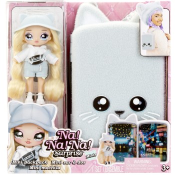 MGA Entertainment Na! Na! Na! Surprise Mini Backpack Playset- Kitty 592341EUC 035051592341