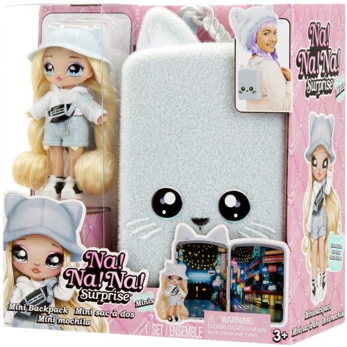 MGA Entertainment Na! Na! Na! Surprise Mini Backpack Playset- Kitty 592341EUC 035051592341