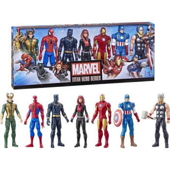 Hasbro Marvel Avengers Titan Heroes Multipack Collection 7 Figures 30cm E5178 5010993613748