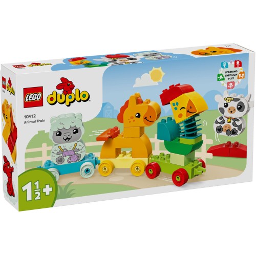 LEGO DUPLO My First Τρένο Με Ζώα, Παιχνίδι Με Θέμα Τη Φύση 10412 5702017567396
