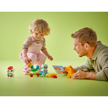 LEGO DUPLO My First Animal Train, Nature Themed Toy 10412 5702017567396