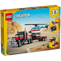 LEGO creator φορτηγό με επίπεδη καρότσα ελικόπτερο 31146 5702017567402