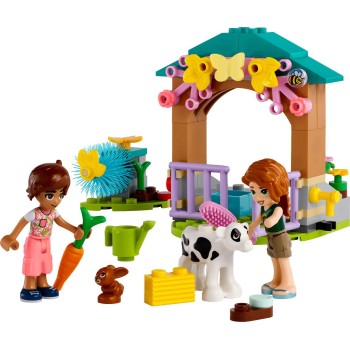 LEGO friends στάβλος για το μοσχαράκι της ότομ 42607 5702017589299